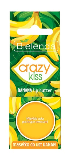 Bielenda, Crazy Kiss, masełko do ust Bananowe, 10 g Bielenda