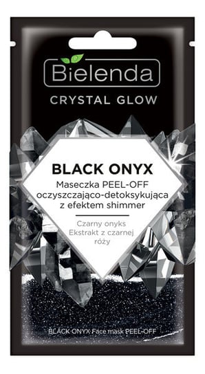 Bielenda Crystal Glow BLACK ONYX - MASECZKA PEEL-OFF OCZYSZCZAJĄCO-DETOKSYKUJĄCA Z EFEKTEM SHIMMER 8g Bielenda