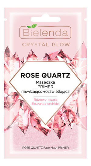Bielenda Crystal Glow ROSE QUARTZ - MASECZKA PRIMER NAWILŻAJĄCO - ROZŚWIETLAJĄCA 8ml Bielenda