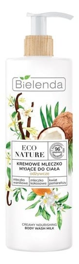 Bielenda Eco Nature Kremowe mleczko myjące do ciała odżywcze -Mleczko Waniliowe & Kokosowe & Kwiat Pomarańczy 400ml Bielenda