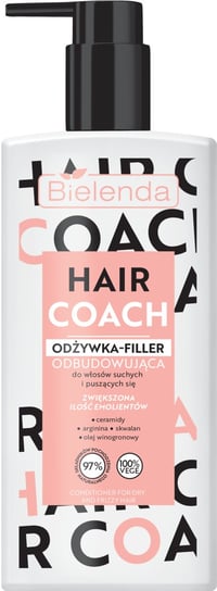 Bielenda, Hair Coach Odbudowująca Odżywka, Filler Do Włosów Suchych I Puszących Się, 280ml Bielenda
