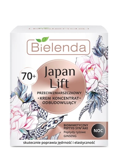 Bielenda, Japan Lift 70+, odbudowujący krem-koncentrat przeciwzmarszczkowy na noc, 50 ml Bielenda