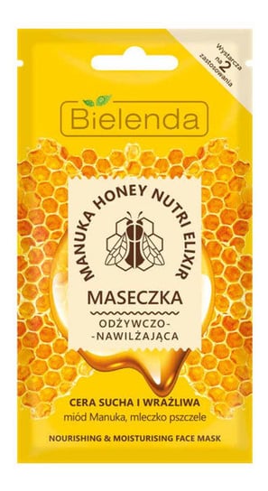 Bielenda, Manuka Honey Nutri Elixir, maseczka do twarzy odżywczo-nawilżająca, 8 g Bielenda