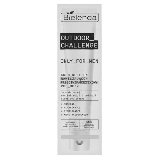 Bielenda, ONLY FOR MEN OUTDOOR CHALLENGE, Krem roll - on nawilżająco - przeciwzmarszczkowy pod oczy, 15 ml Bielenda