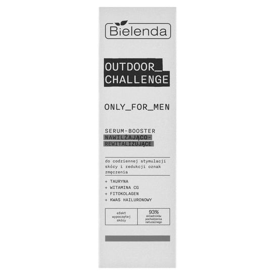 Bielenda, ONLY FOR MEN OUTDOOR CHALLENGE, Serum - booster nawilżająco - rewitalizujące, 30ml Bielenda