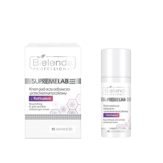 Bielenda Professional, Supremelab Re-advanced, Krem pod oczy odżywczo-przeciwzmarszczkowy z retinalem 0,03%, 15ml Bielenda Professional