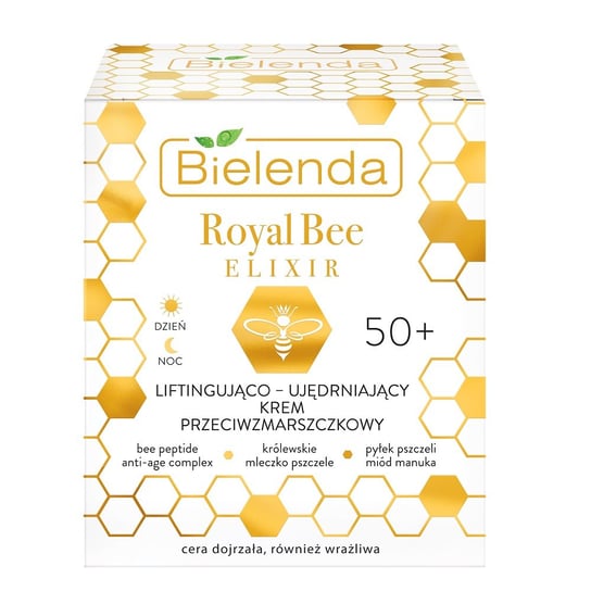 Bielenda, Royal Bee Elixir Liftingująco - Ujędrniający Krem Przeciwzmarszczkowy 50+ Dzień/ Noc, 50ml Bielenda