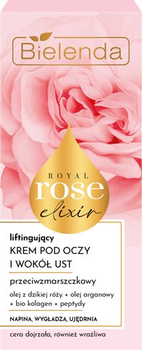 Bielenda, Royal Rose Elixir, Przeciwzmarszczkowy Krem Liftingujący Pod Oczy I Wokół Ust, 15 Ml Bielenda