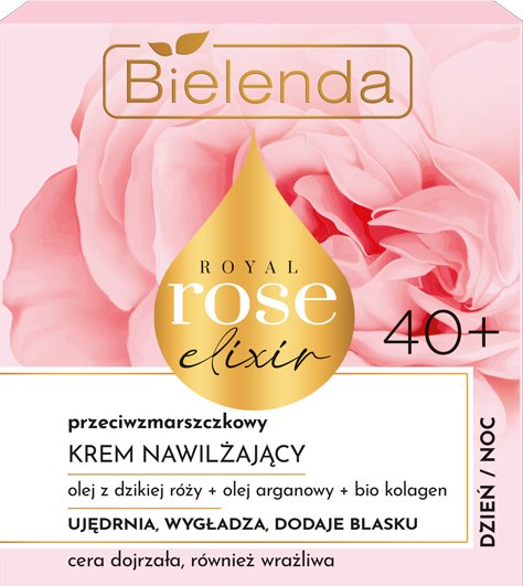 Bielenda, Royal Rose Elixir, Przeciwzmarszczkowy Krem Nawilżający 40+, Dzień/ Noc, 50 Ml Bielenda