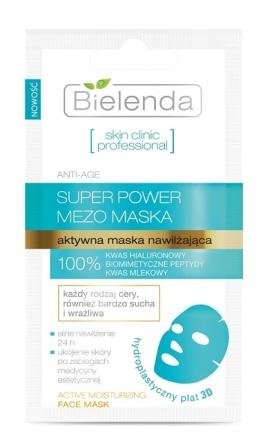 Bielenda, Skin Clinic Professional, aktywna maska nawilżająca 3D, 10 g Bielenda