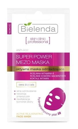 Bielenda, Skin Clinic Professional, aktywna maska odmładzająca 3D, 10 g Bielenda