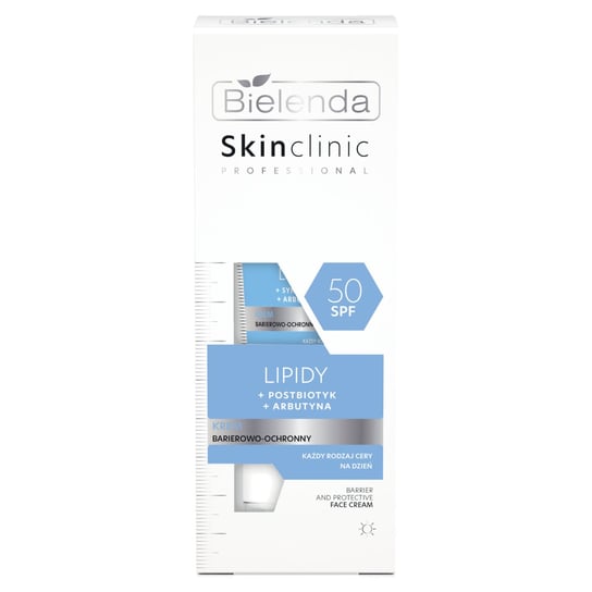Bielenda SKIN CLINIC PROFESSIONAL LIPIDY krem barierowo - ochronny z SPF 50, 40 ml Bielenda