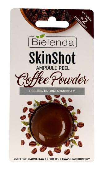 Bielenda, Skin Shot, peeling drobnoziarnisty do twarzy Coffee Powder, 8 g Bielenda