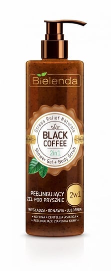 Bielenda, Stress Relief Naturals, Żel peelingujący pod prysznic 2w1 Black Coffee,  410 g Bielenda