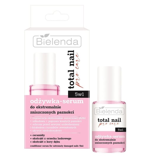 Bielenda, Total Nail Pro-care, Odżywka-serum Do Ekstremalnie Zniszczonych Paznokci 5w1, 10ml Bielenda