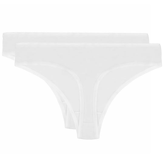 Bielizna damska stringi białe 2 pack, rozmiar M Captain Mike