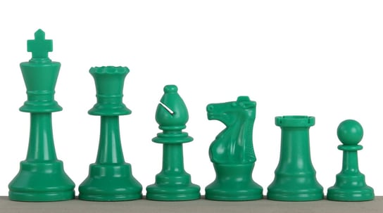 Bierki Szachowe Nr 6 Sunrise Chess & Games Zielone Sunrise Chess & Games