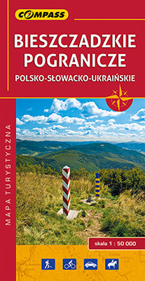 Bieszczadzkie pogranicze polsko-słowacko-ukraińskie. Mapa turystyczna 1:50 000 Opracowanie zbiorowe