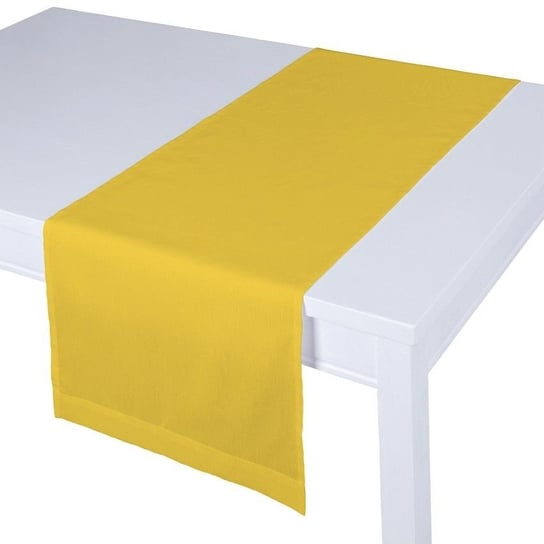 Bieżnik prostokątny Loneta, żółty, 40x130 cm Dekoria