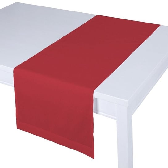 Bieżnik prostokątny Quadro, czerwony, 40x130 cm Dekoria