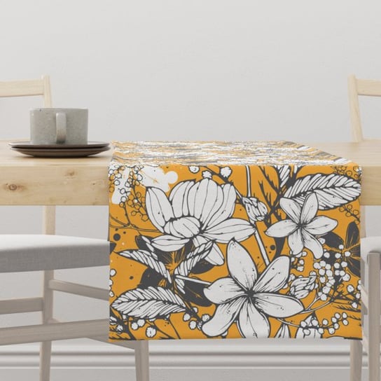 Bieżnik wiosenny SPRING wzór SP02 | wiosenna magnolia 40 x 180 cm Decordruk