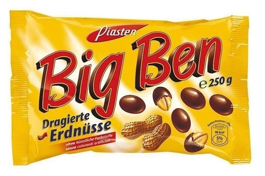 Big Ben Choco Erdnusse 250 g Orzeszki ziemne w czekoladzie Inna marka