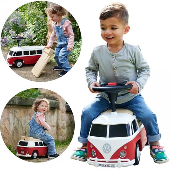 BIG Jeździk Volkswagen Van Samochód Auto dla Dzieci + Dźwięk Big