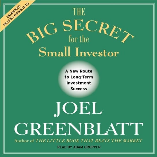 Big Secret for the Small Investor Greenblatt Joel