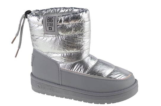 Big Star Kid's Shoes KK374218, dla dziewczynki, śniegowce, Srebrny Big Star