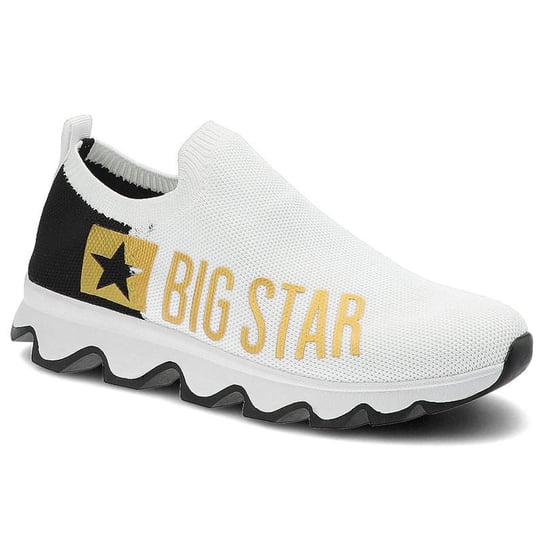 Big Star, Sneakersy, JJ274A142 Biały/Czarny/Złoty, rozmiar 36 Big Star