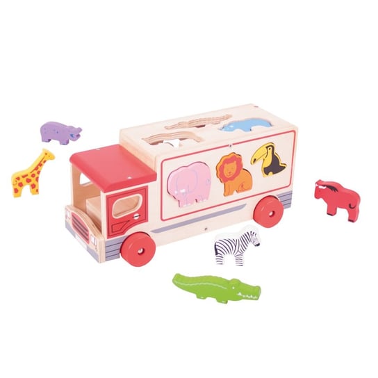Bigjigs, sorter Ciężarówka, safari Bigjigs