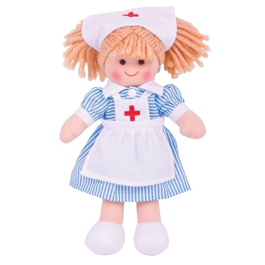 Bigjigs Toys, lalka szmaciana Pielęgniarka Nancy Bigjigs
