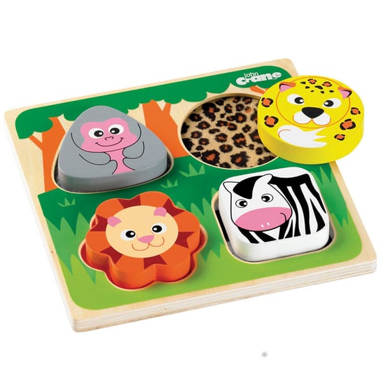 Bigjigs Toys, puzzle sensoryczne Safari Bigjigs