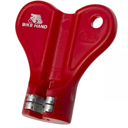 Bike Hand, Klucz do szprych, YC-1R-3, czerwony, 3.5 mm Bike Hand