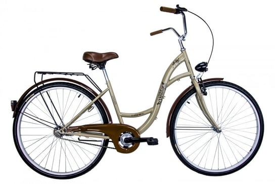 BikeLand, Rower miejski,Vintage Łabędź 26", czarny BikeLand