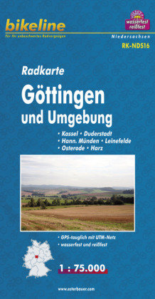 Bikeline Radkarte Deutschland Göttingen und Umgebung 1 : 75 000 Esterbauer Gmbh, Esterbauer
