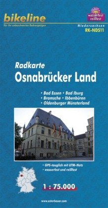 Bikeline Radkarte Deutschland Osnabrück und Umgebung 1 : 75 000 Esterbauer Gmbh, Esterbauer Verlag Gmbh