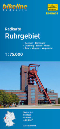 Bikeline Radkarte Deutschland Ruhrgebiet 1 : 75 000 Esterbauer Gmbh, Esterbauer Verlag Gmbh