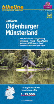 Bikeline Radkarte Oldenburger Münsterland 1 : 75.000 Esterbauer Gmbh, Esterbauer Verlag Gmbh