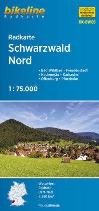 Bikeline Radkarte Schwarzwald Nord 1 : 75 000 Esterbauer Gmbh, Esterbauer