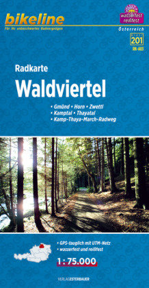Bikeline Radkarte Waldviertel 1 : 75 000 Esterbauer Gmbh, Esterbauer Verlag Gmbh