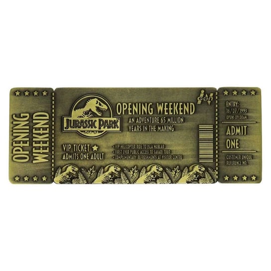 Bilet Jurassic Park Metallic 30. Rocznica Weekend Otwarcia Edycja Limitowana Grupo Erik