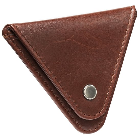 Bilonówka - skórzany portfel na bilon (brąz) Koruma
