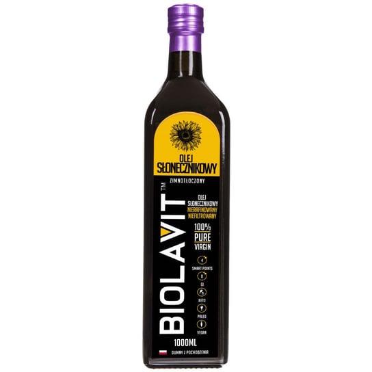 Bilovit Olej słonecznikowy zimnotłoczony - 1000 ml Bilovit