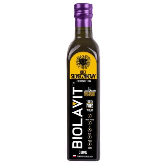 Bilovit Olej słonecznikowy zimnotłoczony - 500 ml Bilovit