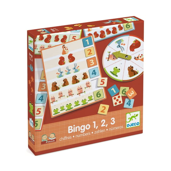 Bingo 1,2,3, gra edukacyjna, Djeco Djeco
