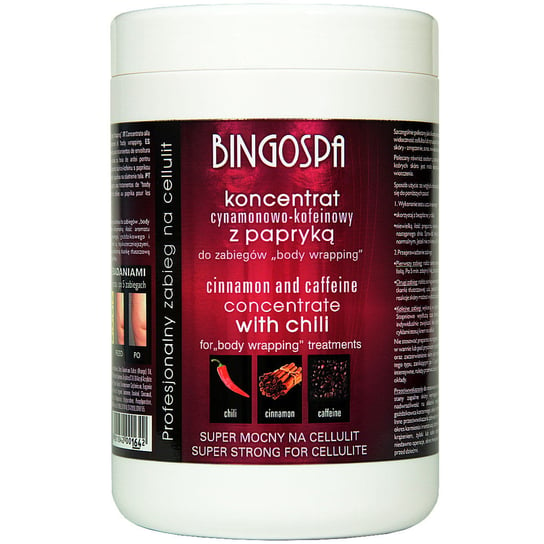 BINGOSPA Koncentrat cynamonowo-kofeinowy z papryką - super mocny   1000ml BINGOSPA