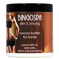 BINGOSPA SLIM&STRONG Masło kakaowe do ciała z komórkami macierzystymi cytrusów, retinolem i d-panthenolem 250g BINGOSPA