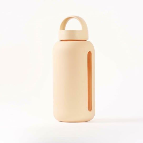 Bink - Szklana Butelka Do Monitorowania Dziennego Nawodnienia Day Bottle, 800Ml - Cream Bink