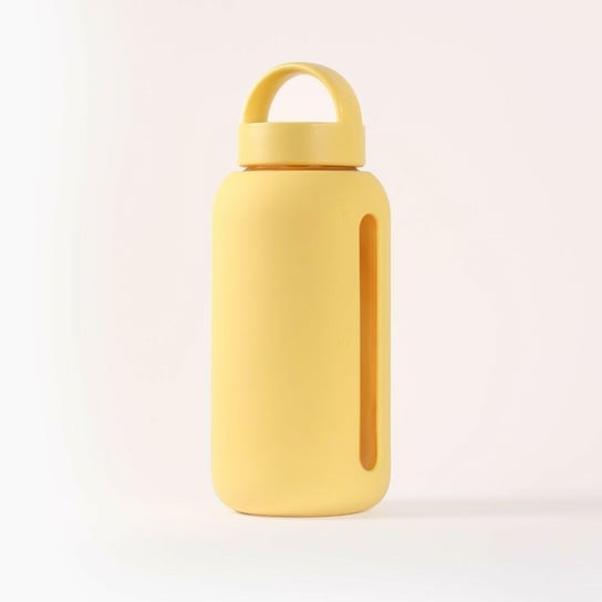 Bink - Szklana Butelka Do Monitorowania Dziennego Nawodnienia Day Bottle, 800Ml - Lemon Bink